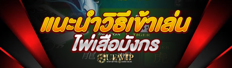 แนะนำวิธีเข้าเล่นไพ่เสือมังกร